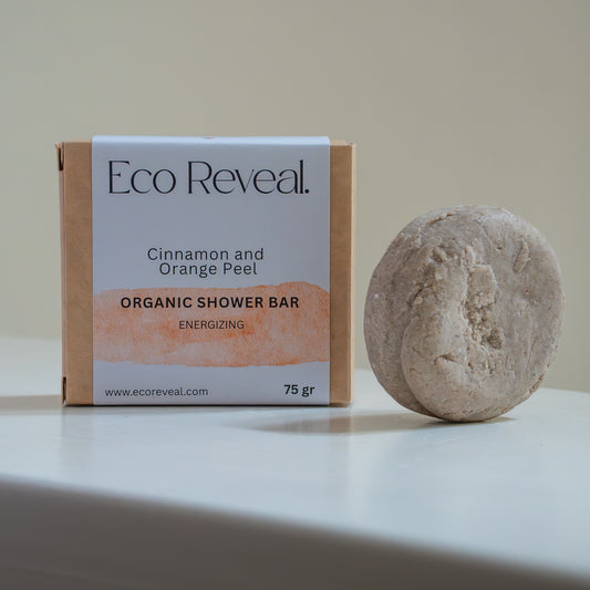 ENERGIZING SOLID SHOWER BAR - With Cinnamon & Orange Peel