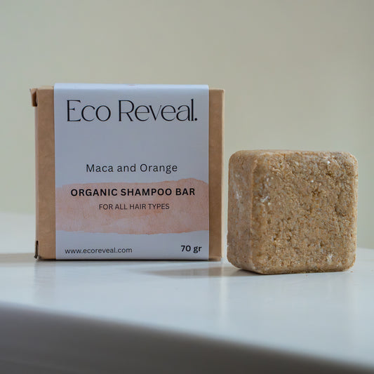 ORGANIC SHAMPOO BAR - For All Hair Types with Maca & Orange