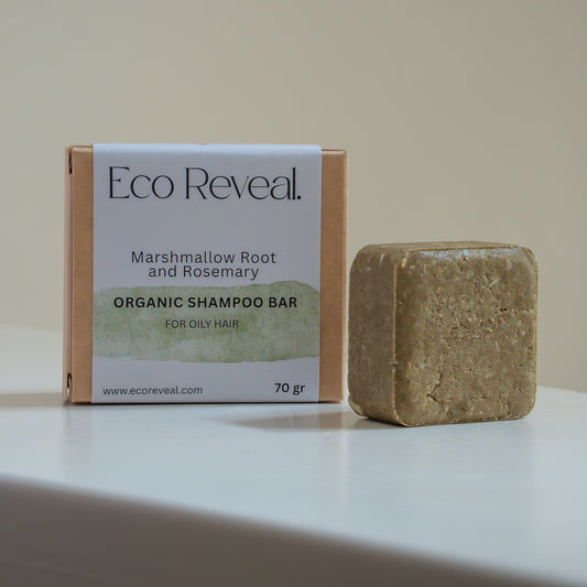 ORGANIC SHAMPOO BAR - For Oily Hair with Marshmallow Root & Rosemary